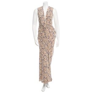 Thakoon Silk Graphic Printed Maxi Dress Size XS  US 2